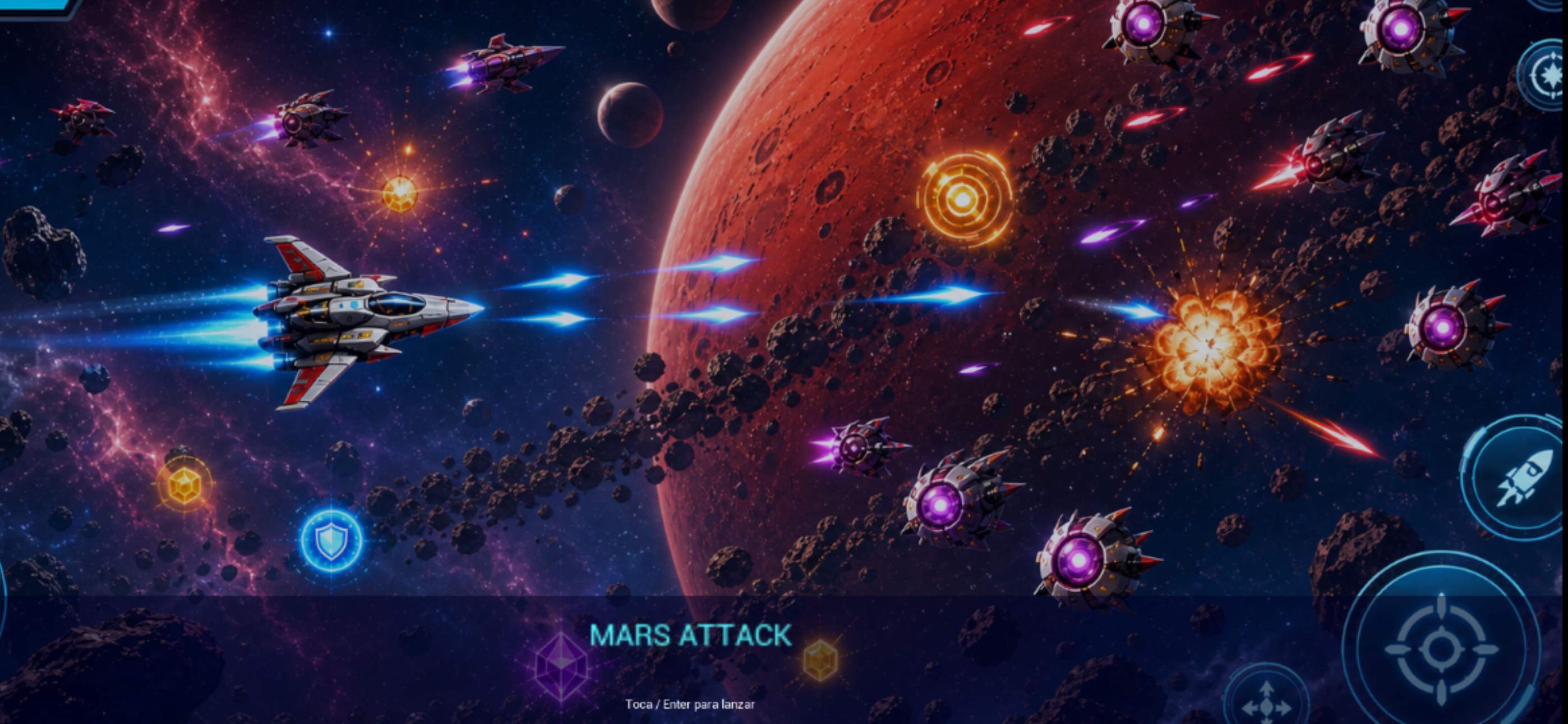 Mars Attack live menu screenshot